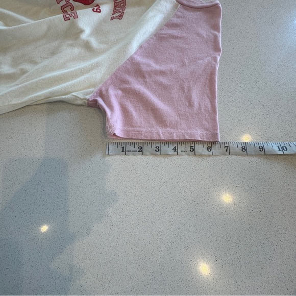 Casual Pink and White Short Sleeve Tees - Picture 11 of 12